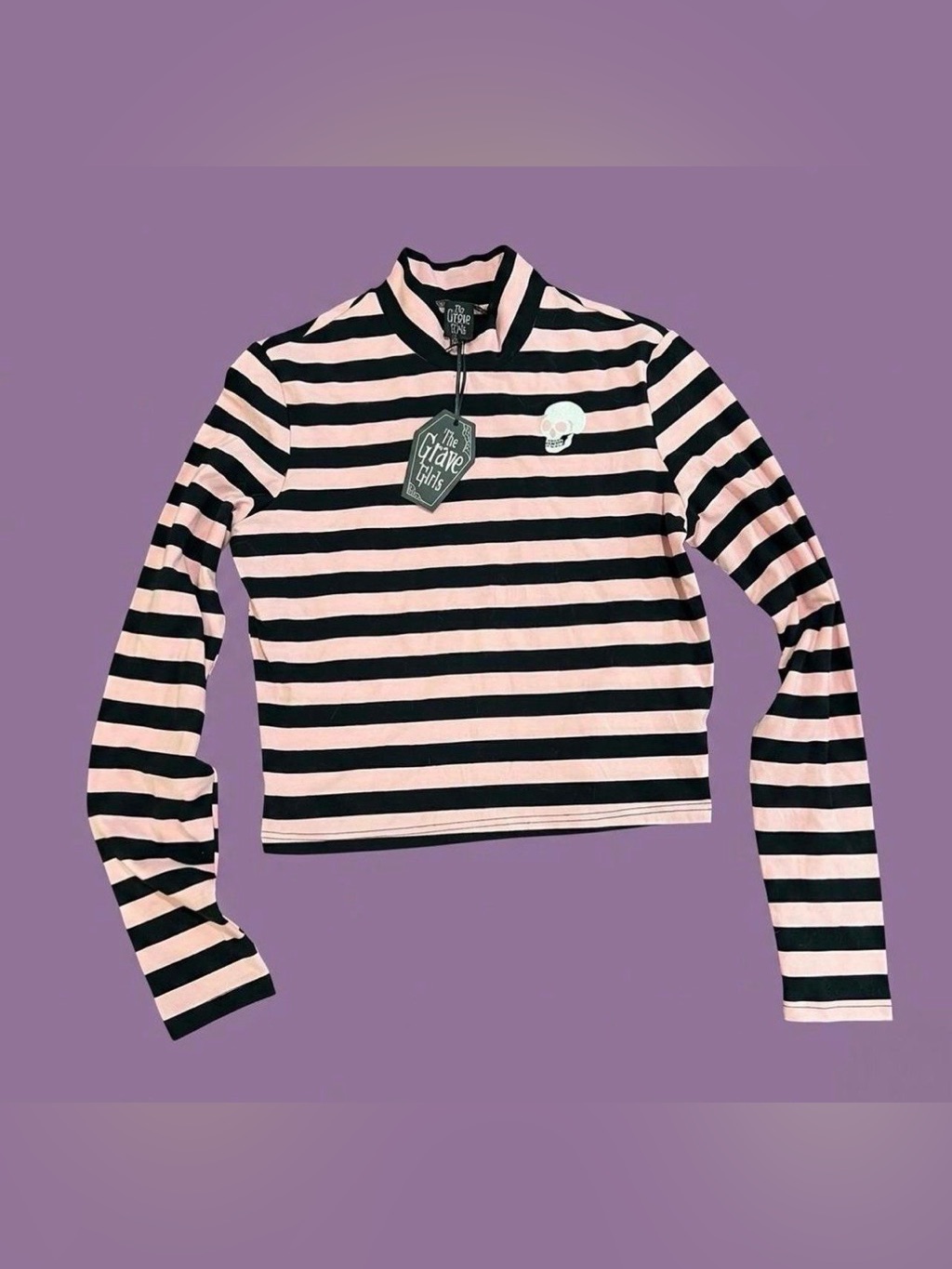 Dolls Kill X Grave Yard Girls - Never Meant To Be Mock Neck Top - Pink